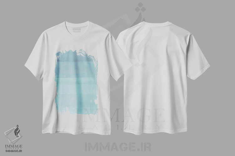 تیشرت سفید طرح دار "سپهر" اثر کارول لین تایس | فروشگاه ایماژ