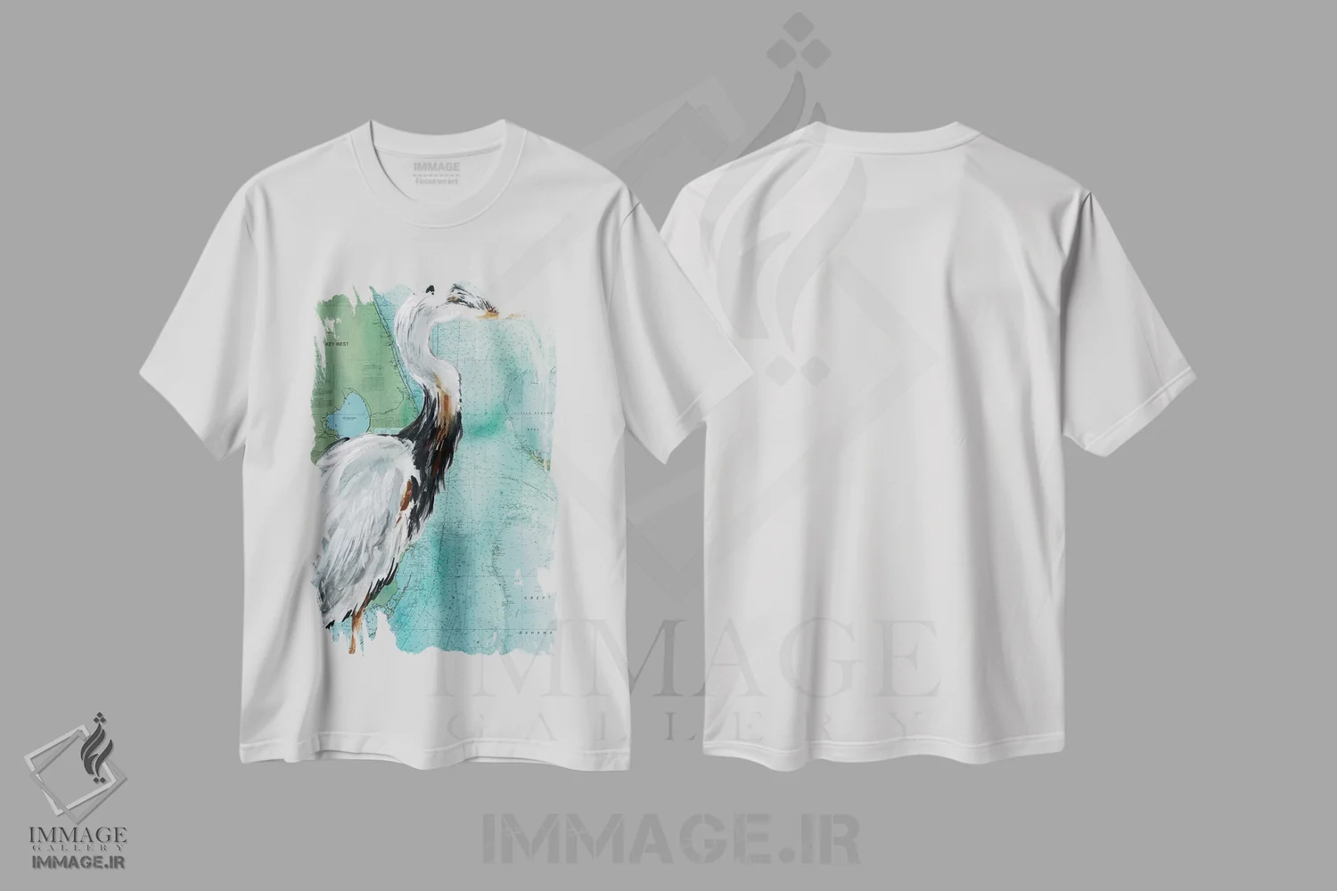 تیشرت سفید طرح دار "ماهی خوار کی وست"، دکور ساحلی اثر کارول رابینسون | فروشگاه ایماژ