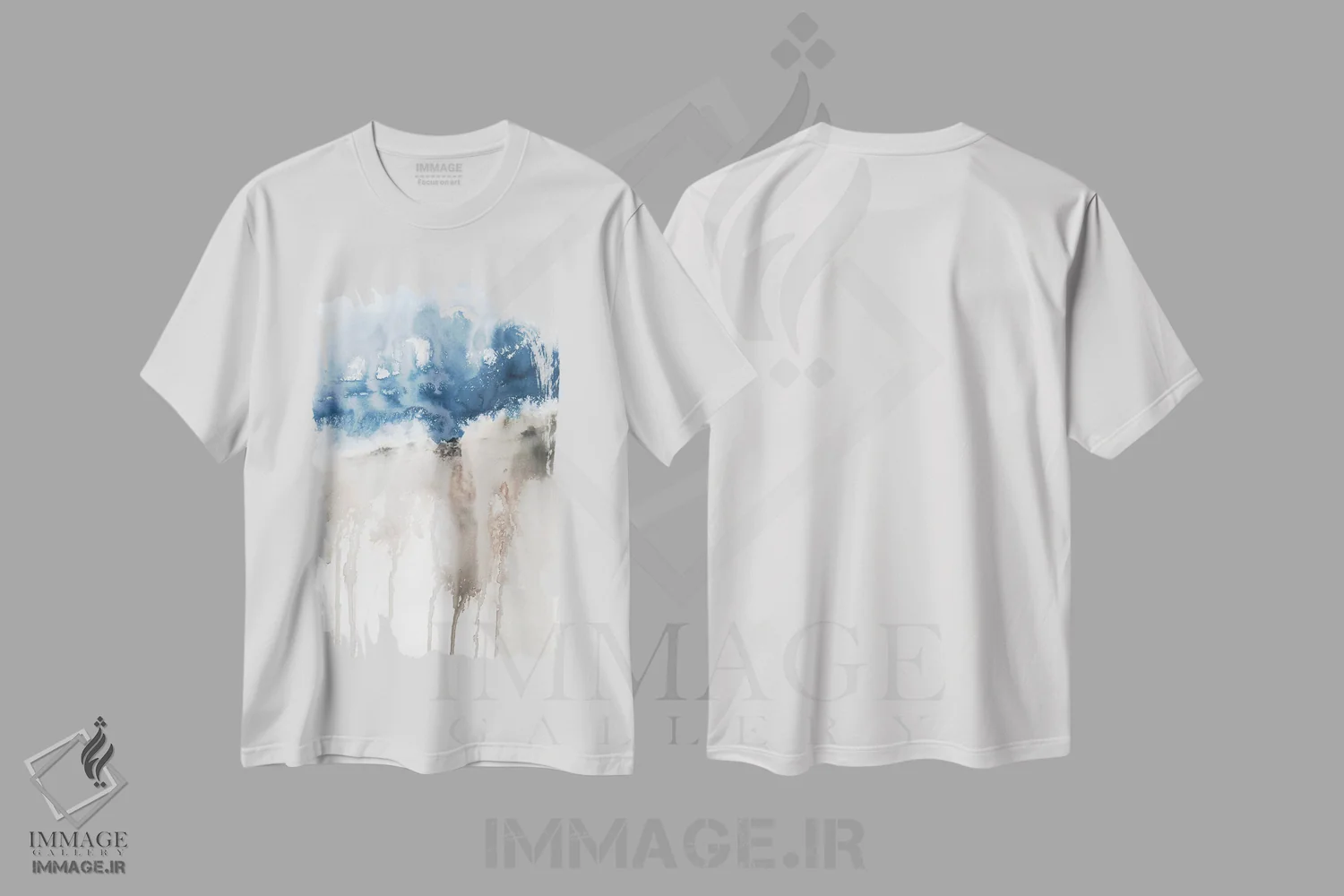 تیشرت سفید طرح دار صخرهٔ بادخیز I اثر کارول رابینسون | immage.ir
