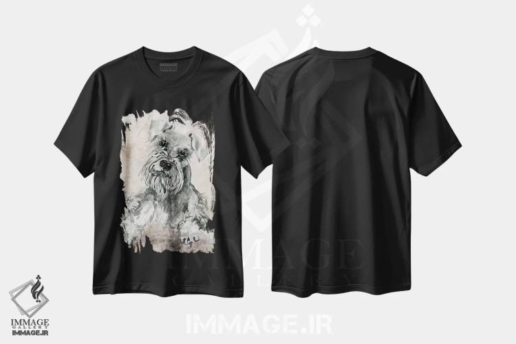 تیشرت مشکی طرح دار شنوزر، دکور معاصر اثر کارول رابینسون | فروشگاه ایماژ