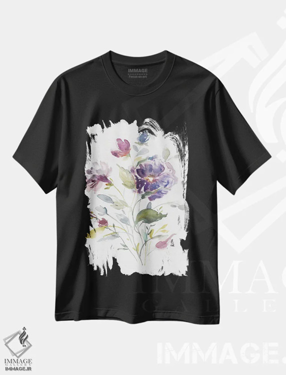 تیشرت مشکی طرح دار تنوع رنگ I، تزئینی اثر کارول رابینسون | فروشگاه ایماژ