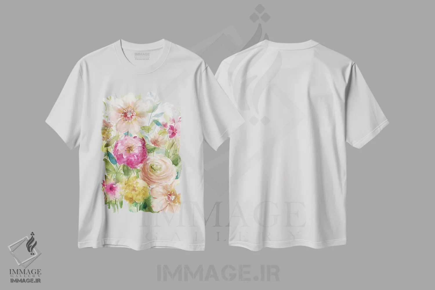 تیشرت سفید طرح دار زیبای شکوفا، دکور معاصر اثر کارول رابینسون | immage.ir