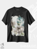 تیشرت مشکی طرح دار باغ توپاز II، آبستره اثر کارول رابینسون | immage.ir