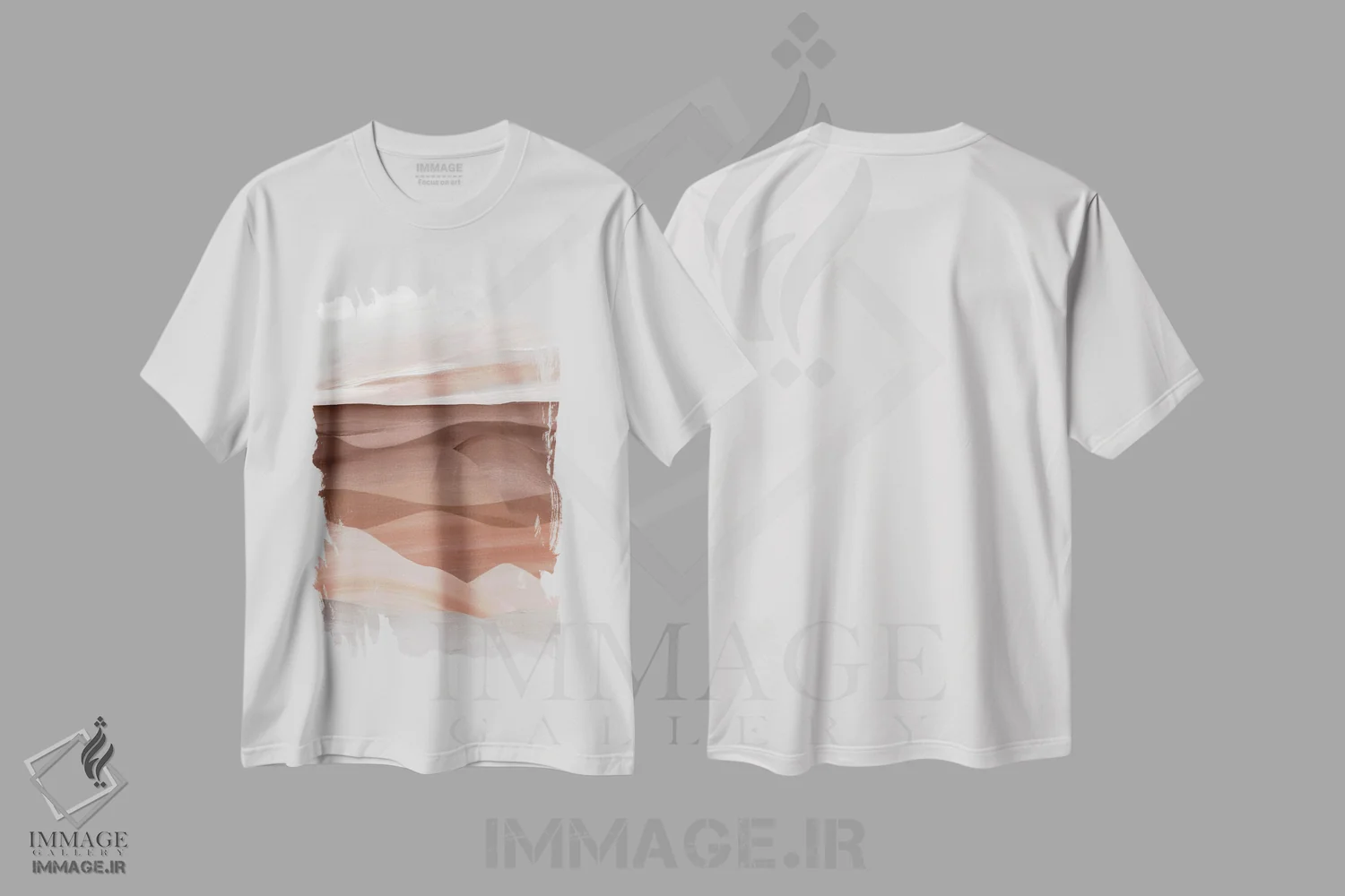 تیشرت سفید طرح دار دره سدونا، آبستره اثر کارول رابینسون | immage.ir