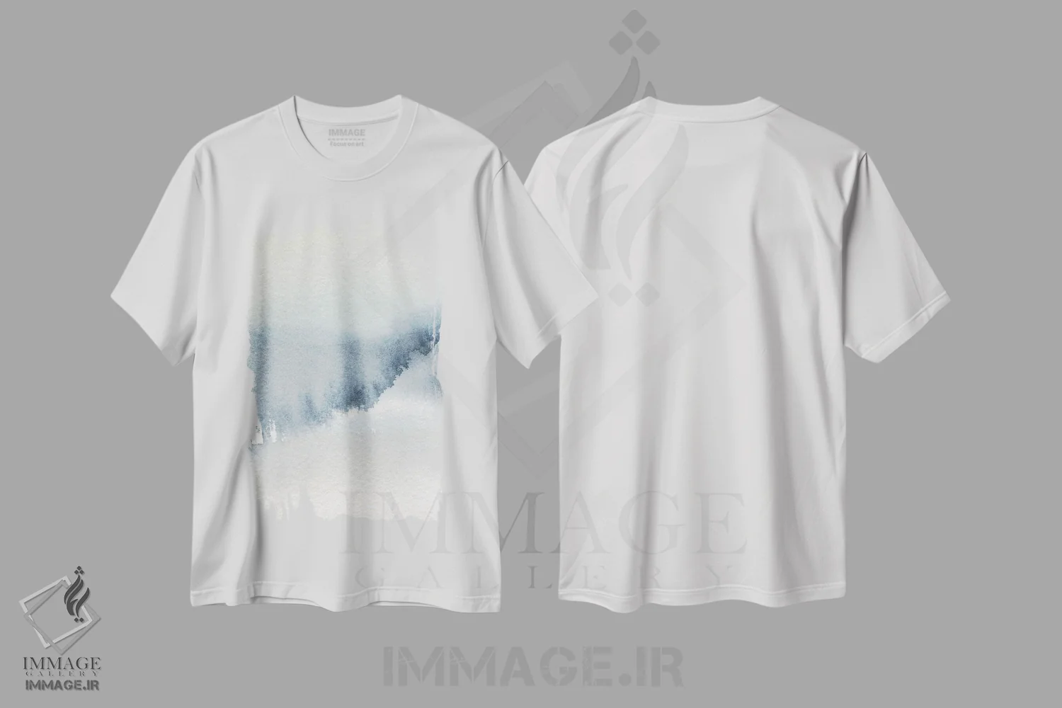تیشرت سفید طرح دار باران تابستانی II اثر کارول رابینسون | immage.ir