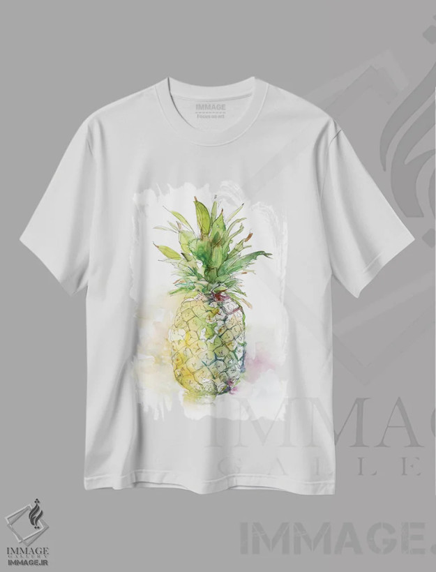 تیشرت سفید طرح دار رسیده خوشمزه I، دکور معاصر اثر کارول رابینسون | فروشگاه ایماژ
