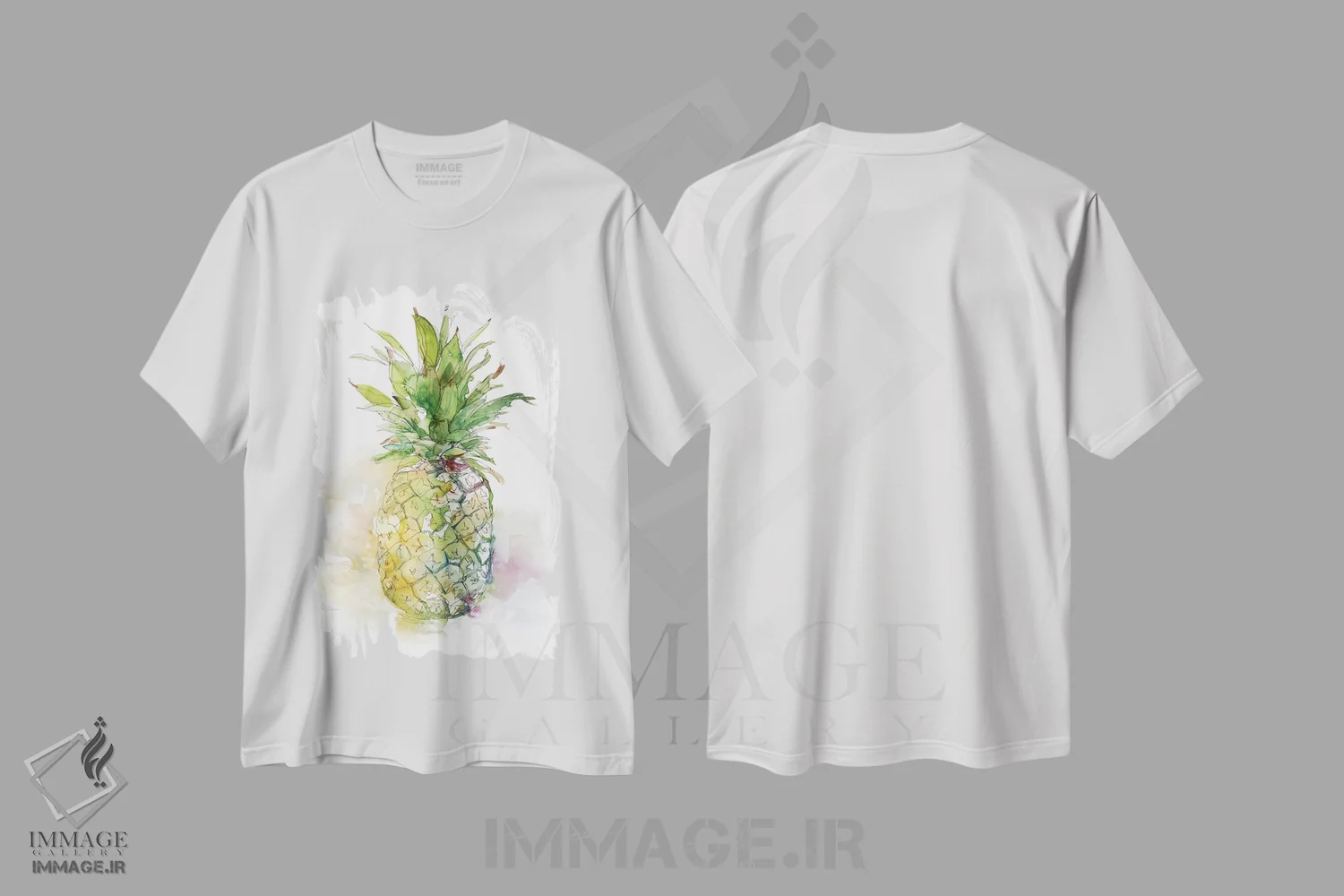 تیشرت سفید طرح دار رسیده خوشمزه I، دکور معاصر اثر کارول رابینسون | فروشگاه ایماژ