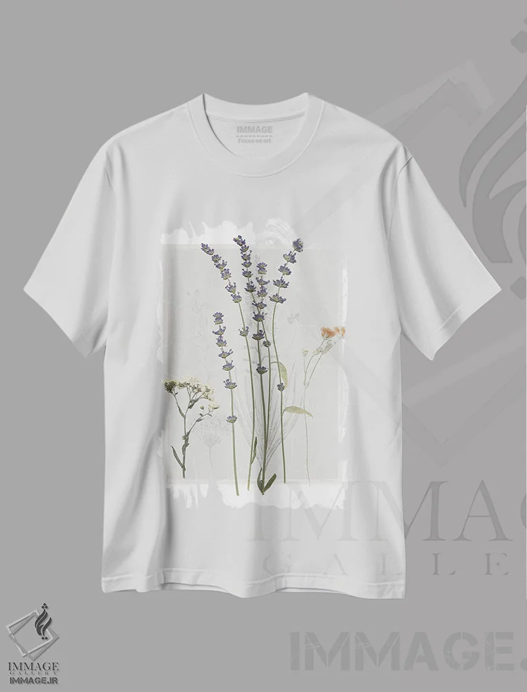 تیشرت سفید طرح دار صفحهٔ تحقیق میدانی I، دکور روستایی اثر کارول رابینسون | immage.ir