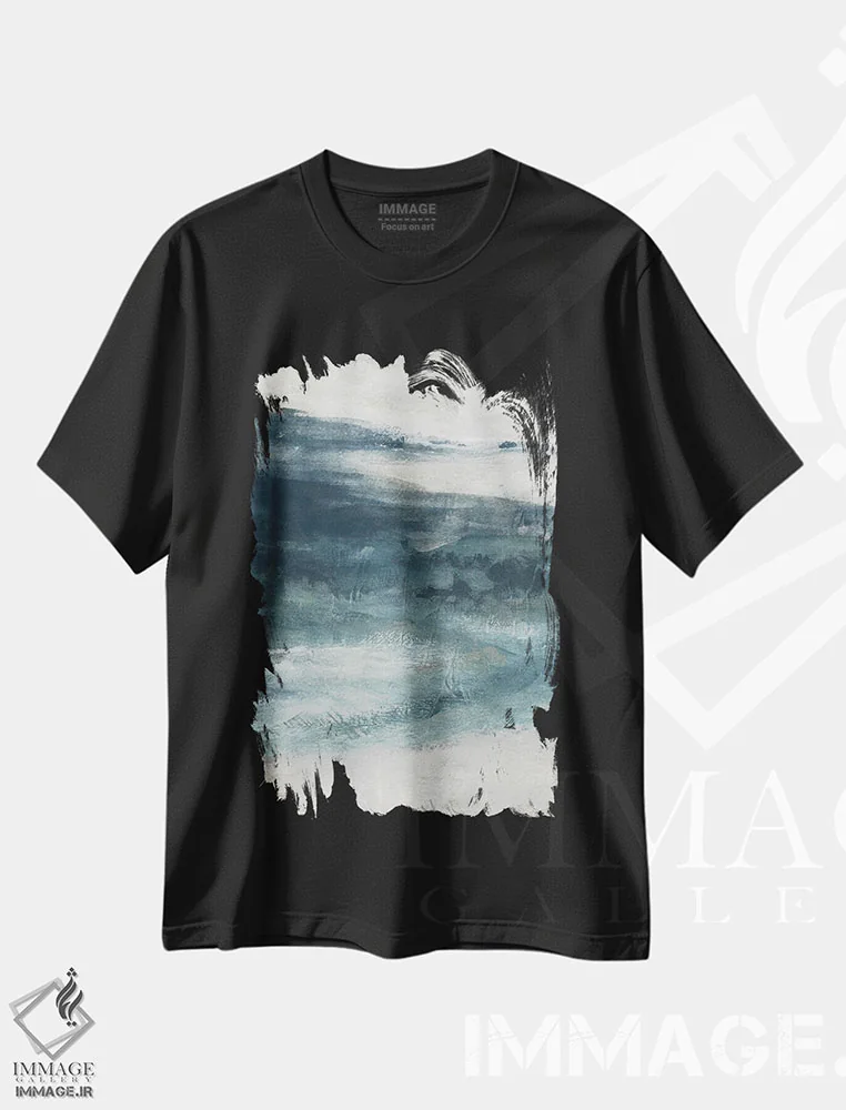تیشرت مشکی طرح دار ورودی خصوصی I اثر کارول رابینسون | immage.ir