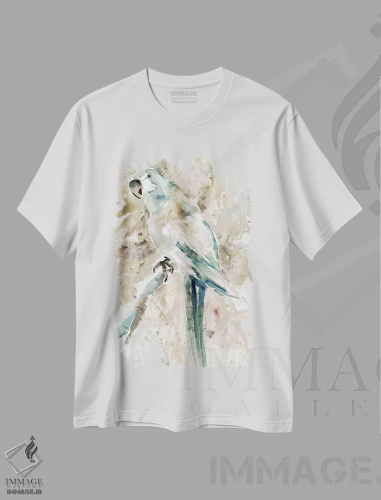 تیشرت سفید طرح دار صبح در ریو II، دکور معاصر اثر کارول رابینسون | immage.ir