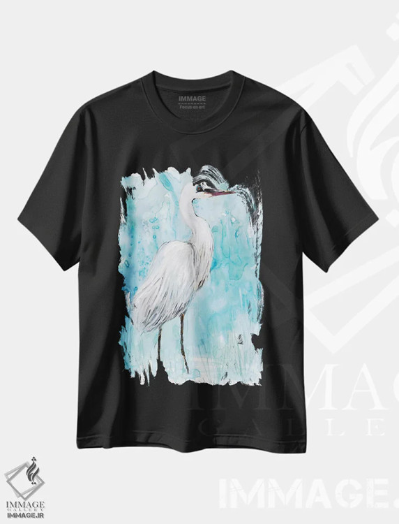 تیشرت مشکی طرح دار نگهبان تابستان I، دکور ساحلی اثر کارول رابینسون | immage.ir