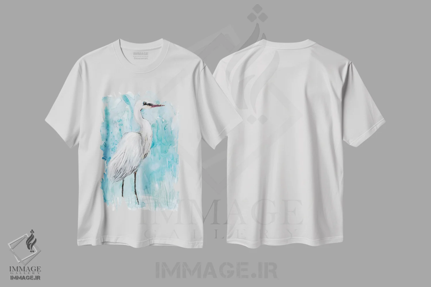 تیشرت سفید طرح دار نگهبان تابستان I، دکور ساحلی اثر کارول رابینسون | فروشگاه ایماژ