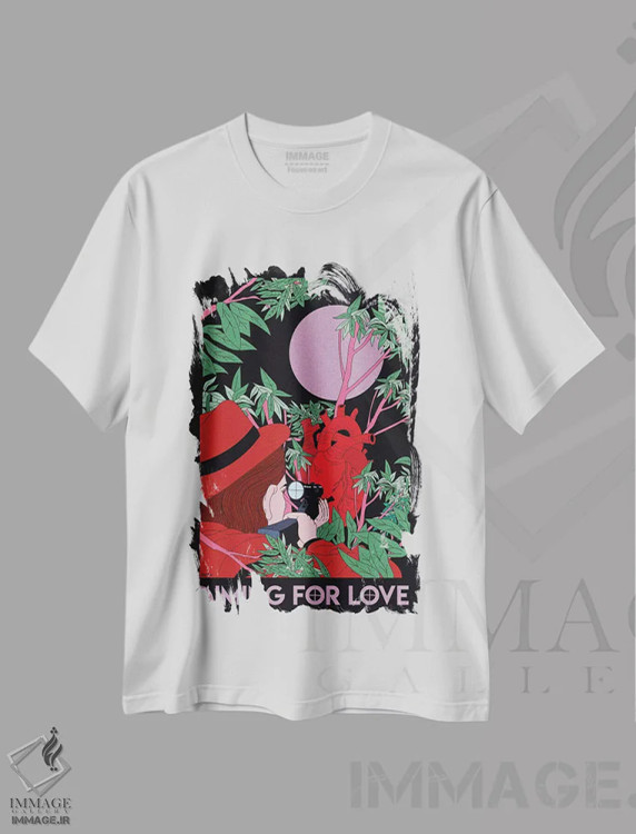 تیشرت سفید طرح دار هدف، هنر دیجیتال اثر کازمو | immage.ir