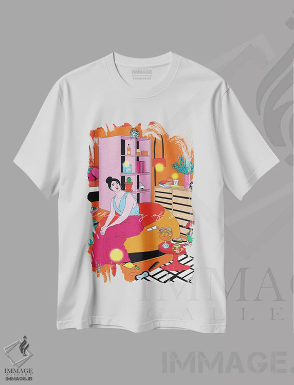 تیشرت سفید طرح دار از تو، هنر دیجیتال اثر کازمو | immage.ir