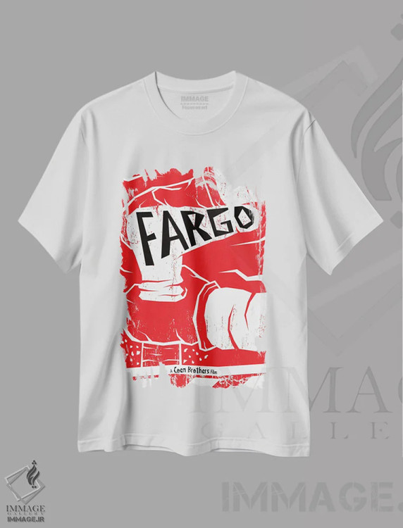 تیشرت سفید طرح دار فارگو، تزئینی اثر کریس ریچموند | immage.ir