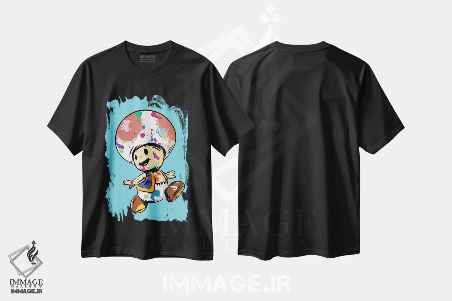 تیشرت مشکی طرح دار تود گرافیتی اثر کریس ریچموند | فروشگاه ایماژ
