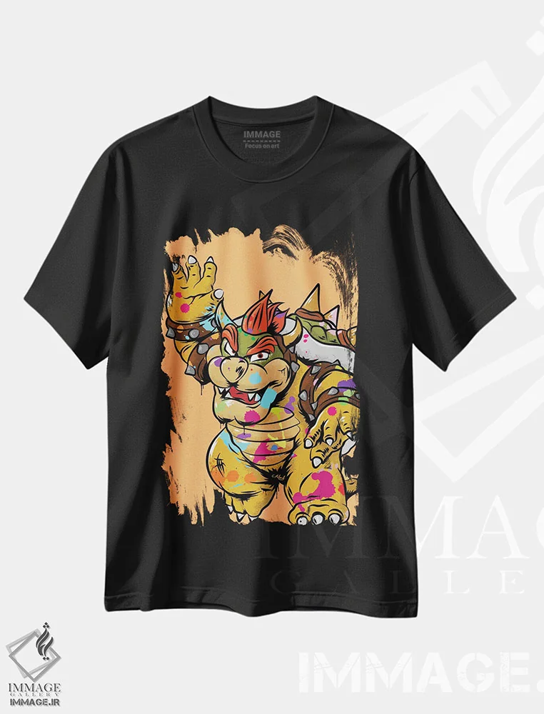 تیشرت مشکی طرح دار بوزر گرافیتی، هنر دیجیتال اثر کریس ریچموند | immage.ir