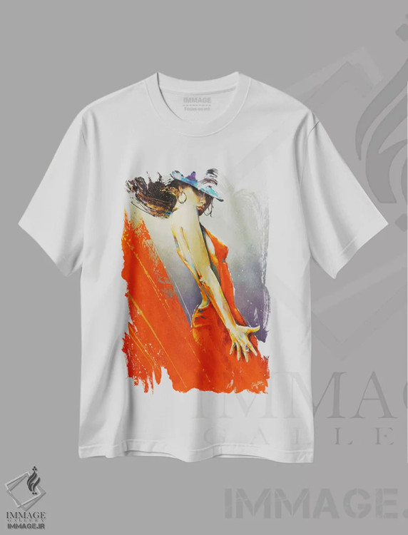 تیشرت سفید طرح دار روبی، هنر فاخر اثر کالین استیپلز | immage.ir