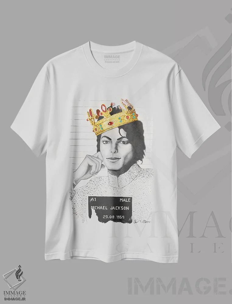 تیشرت سفید طرح دار آثار کریستف استفان دوران - فروشگاه ایماژ