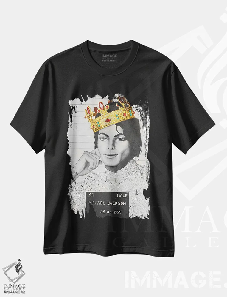 تیشرت مشکی طرح دار آثار کریستف استفان دوران - immage.ir