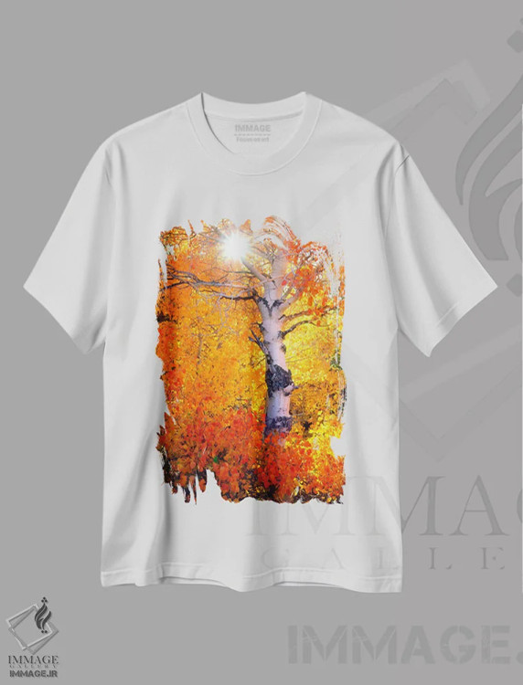 تیشرت سفید طرح دار آثار کریستوفر تالبوت فرانک - immage.ir