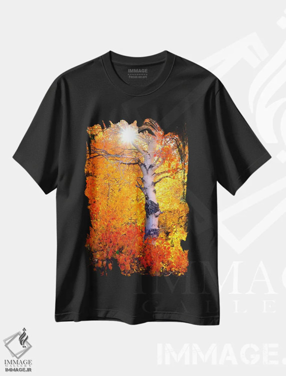 تیشرت مشکی طرح دار آثار کریستوفر تالبوت فرانک - فروشگاه ایماژ