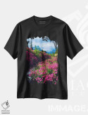 تیشرت مشکی طرح دار گل های وحشی، پارک ملی بنف، آلبرتا، کانادا، مدیوم اثر کریستوفر تالبوت فرانک | immage.ir