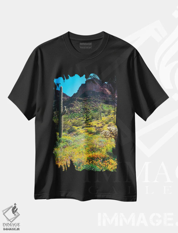تیشرت مشکی طرح دار آثار کریستوفر تالبوت فرانک - immage.ir