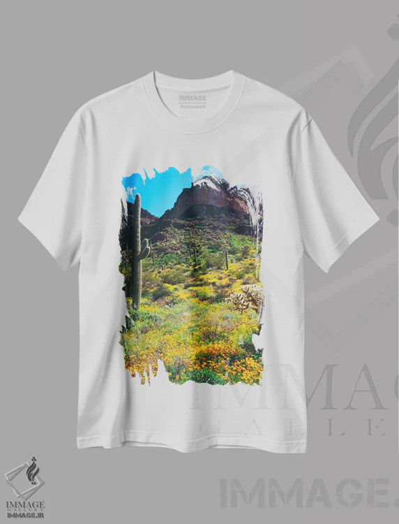 تیشرت سفید طرح دار آثار کریستوفر تالبوت فرانک - فروشگاه ایماژ