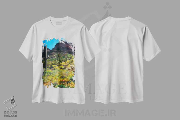 تیشرت سفید طرح دار آثار کریستوفر تالبوت فرانک - فروشگاه ایماژ