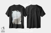 تیشرت مشکی طرح دار فقط برو، تزئینی اثر امانوئلا کاراتونی | فروشگاه ایماژ