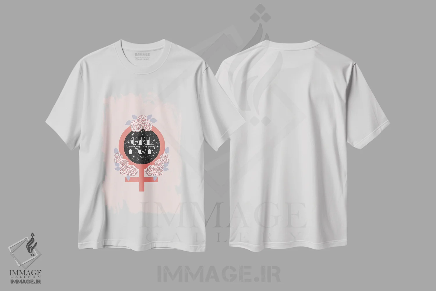 تیشرت سفید طرح دار قدرت دخترها، تزئینی اثر امانوئلا کاراتونی | فروشگاه ایماژ