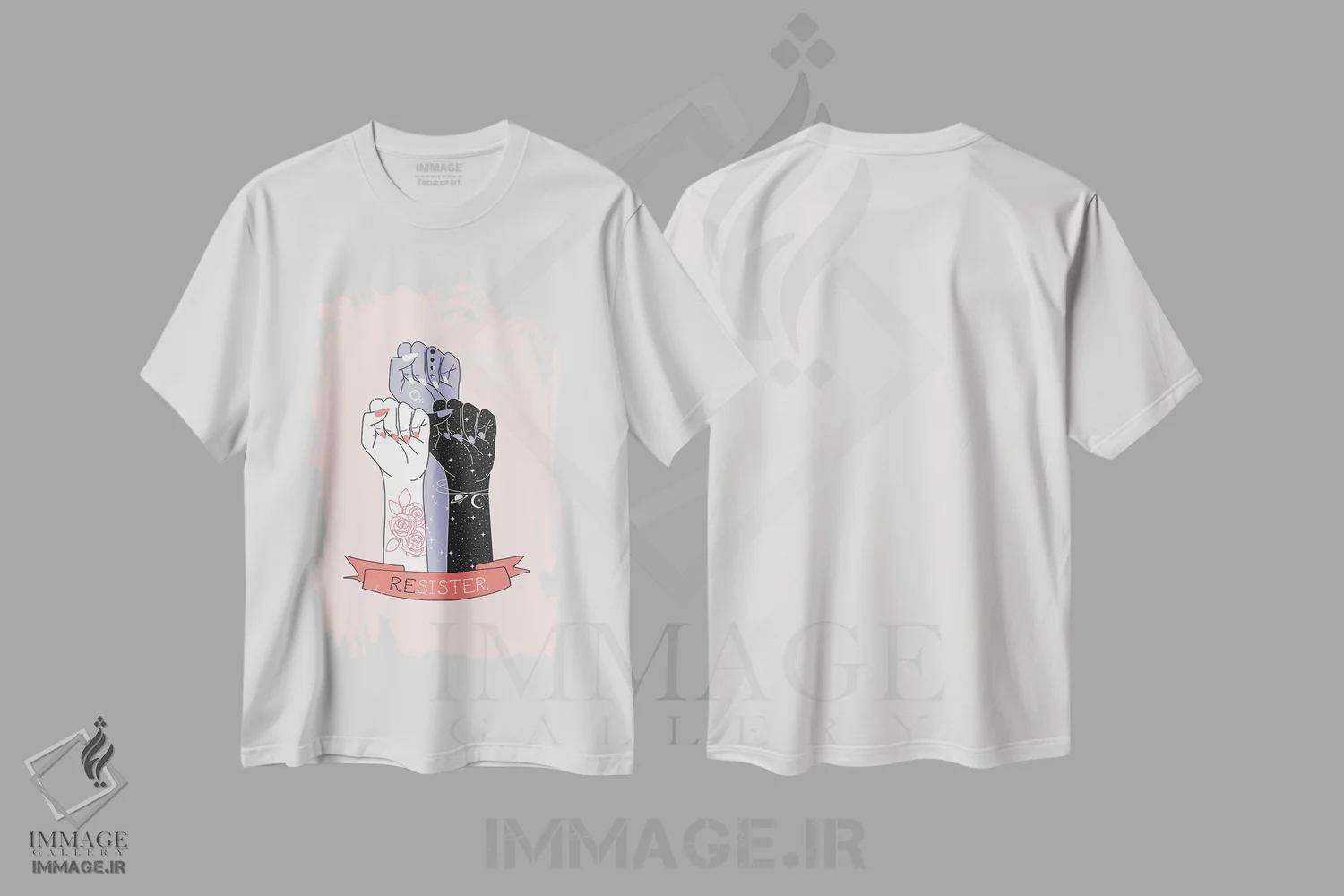 تیشرت سفید طرح دار مقاومت کننده، تزئینی اثر امانوئلا کاراتونی | immage.ir