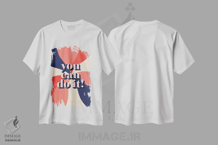 تیشرت سفید طرح دار تو می توانی انجامش دهی، تزئینی اثر امانوئلا کاراتونی | فروشگاه ایماژ