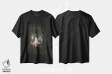 تیشرت مشکی طرح دار روح و شمع ها، دکوراسیون جایگزین اثر امانوئلا کاراتونی | فروشگاه ایماژ