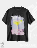 تیشرت مشکی طرح دار کوکتل مارگاریتا، هنر دیجیتال اثر امانوئلا کاراتونی | فروشگاه ایماژ