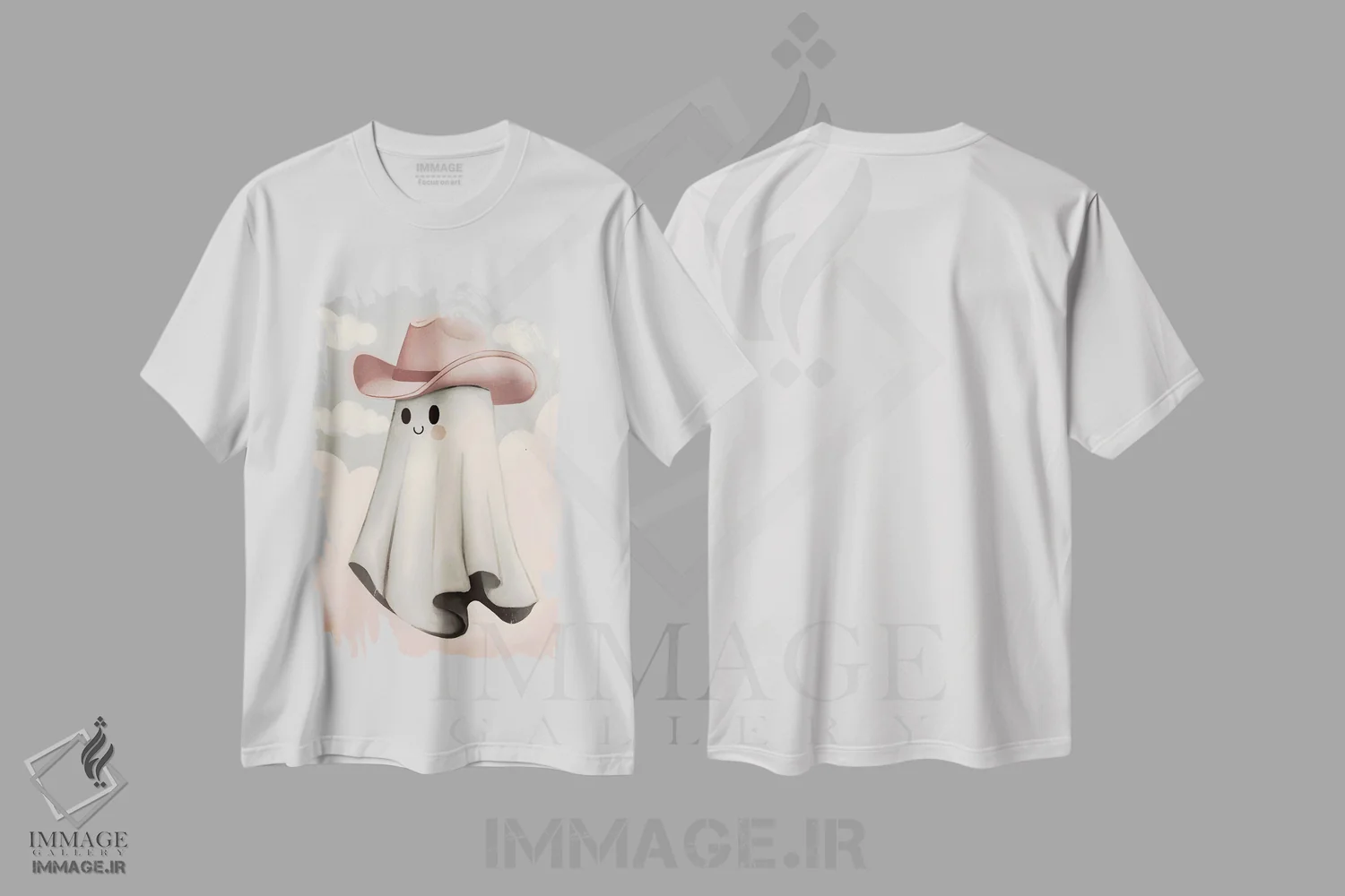 تیشرت سفید طرح دار سلام روح، تزئینی اثر امانوئلا کاراتونی | فروشگاه ایماژ