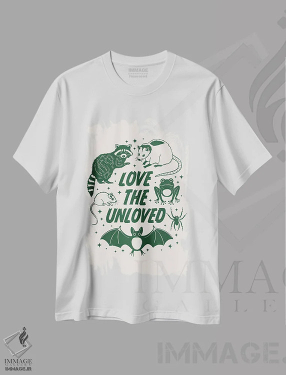 تیشرت سفید طرح دار دوست داشتن ناخوددوستان، تزئینی اثر امانوئلا کاراتونی | immage.ir