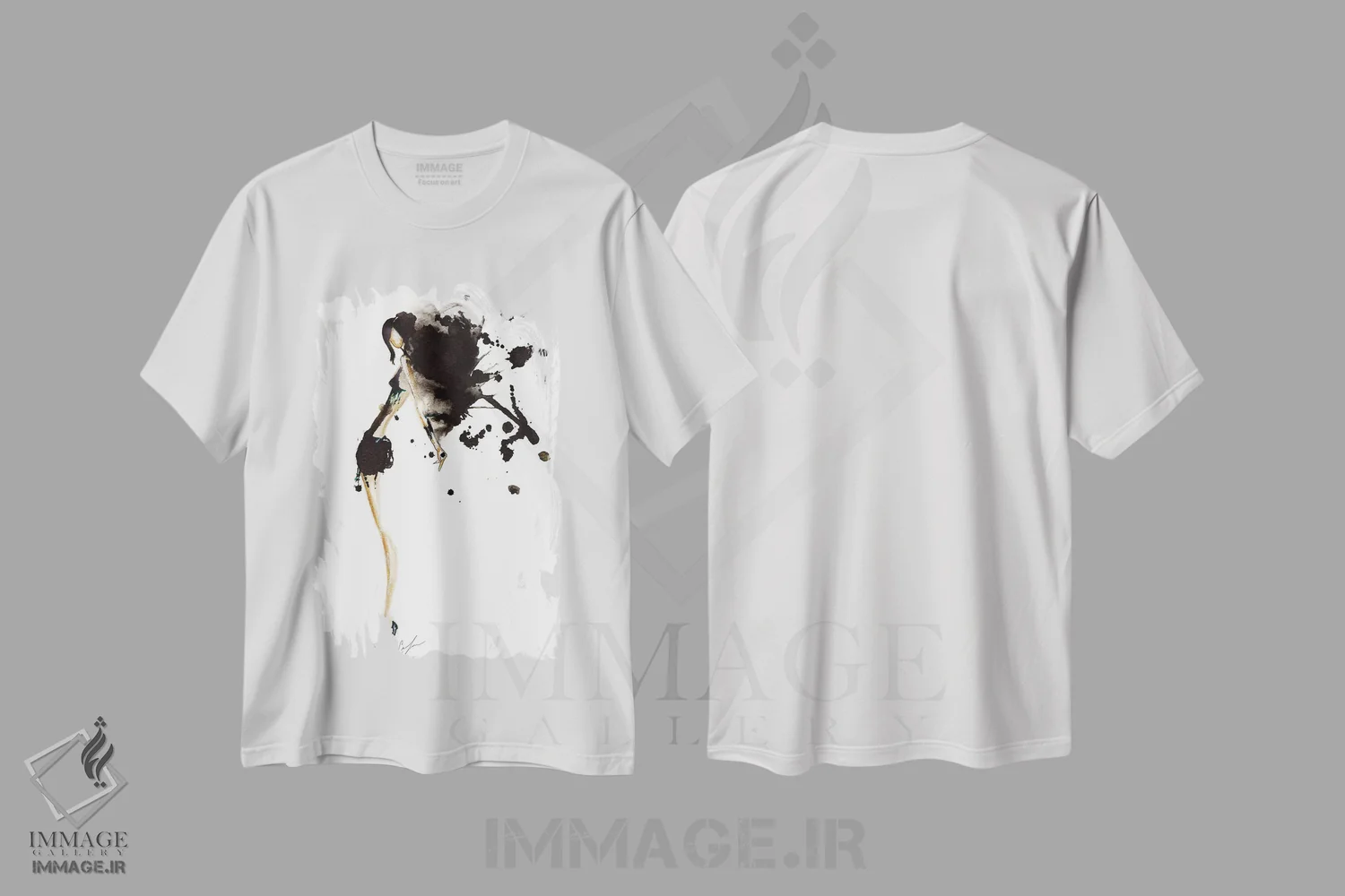 تیشرت سفید طرح دار پخته شده، تزئینی اثر کلر تامپسون | immage.ir