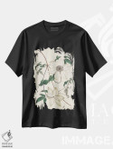 تیشرت مشکی طرح دار باغ عاجی ۲، تزئینی اثر کرتیس | فروشگاه ایماژ