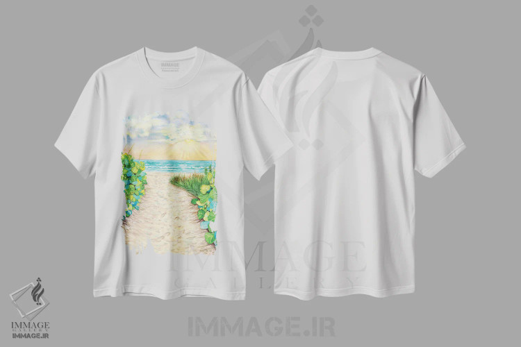 تیشرت سفید طرح دار در رویاهایم، تزئینی اثر کریستین ریشو | immage.ir