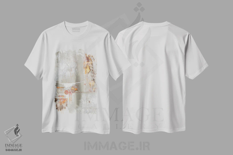 تیشرت سفید طرح دار ذن اثر کریستین ریشو | immage.ir