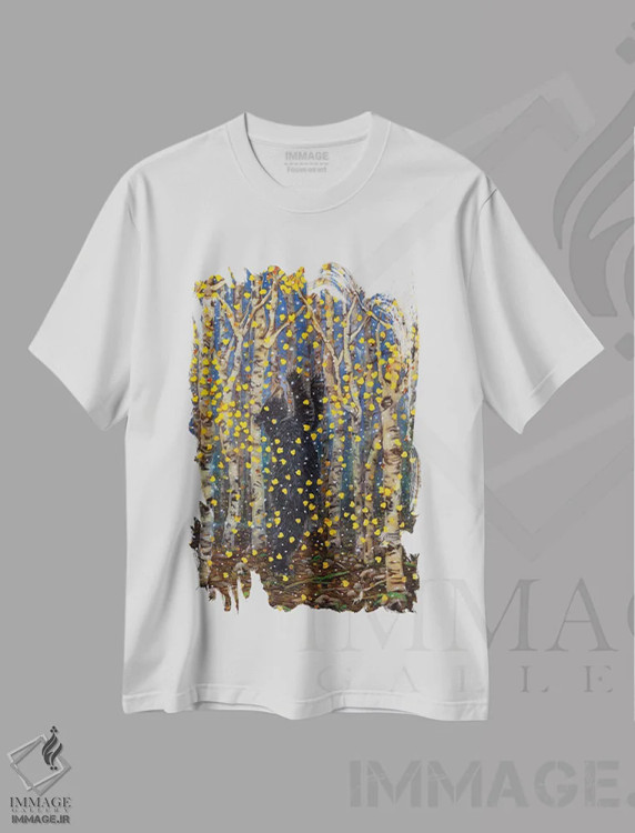 تیشرت سفید طرح دار پذیرش تغییر، دکور معاصر اثر کتی مک کللند | immage.ir