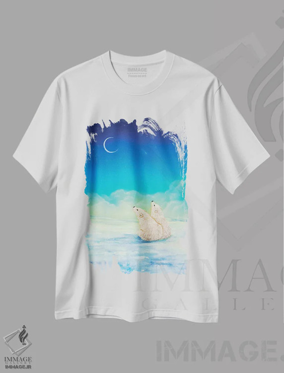 تیشرت سفید طرح دار آرزوی ستاره ای، دکور معاصر اثر کتی مک کللند | immage.ir