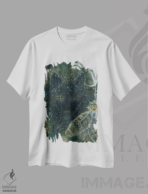 تیشرت سفید طرح دار برادر روحی، دکور معاصر اثر کتی مک کللند | فروشگاه ایماژ