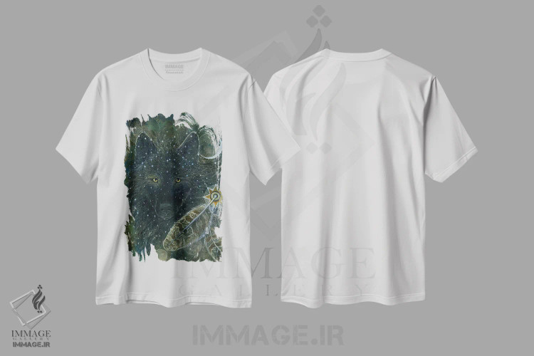 تیشرت سفید طرح دار برادر روحی، دکور معاصر اثر کتی مک کللند | فروشگاه ایماژ