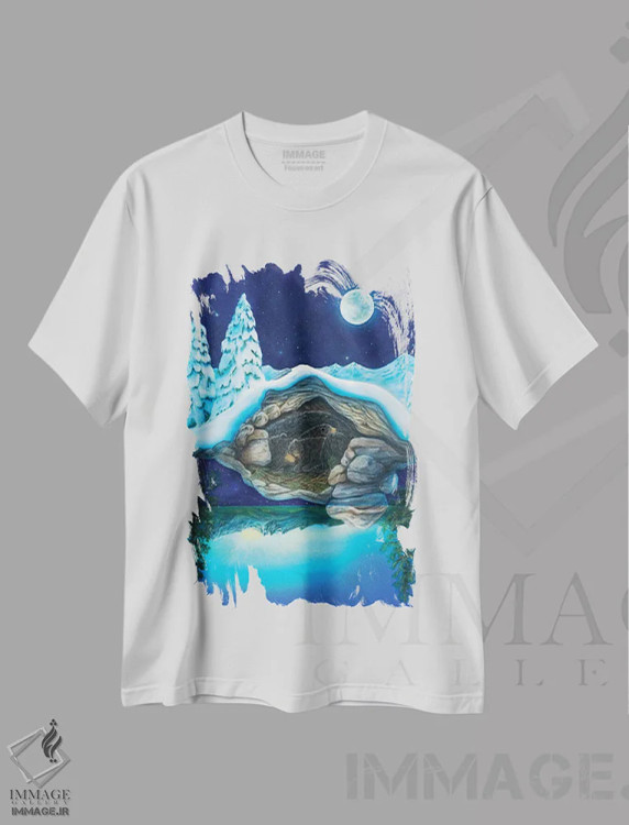 تیشرت سفید طرح دار رؤیاهای خرس، دکور معاصر اثر کتی مک کللند | immage.ir