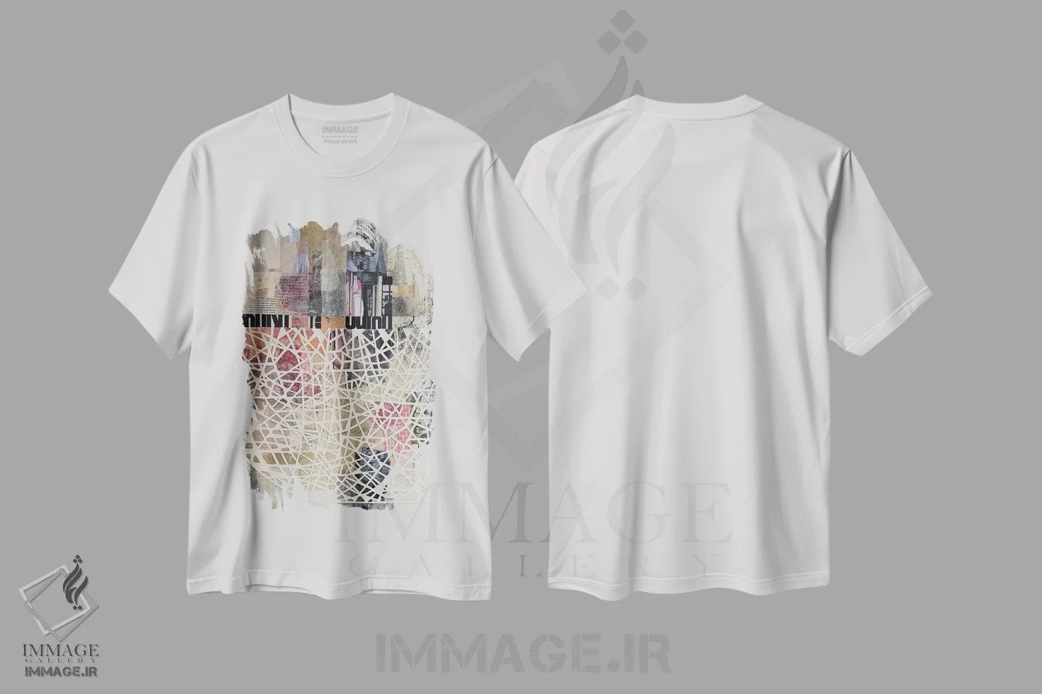 تیشرت سفید طرح دار زیر سطح IV اثر کوردولا کاگمن | immage.ir