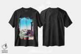 تیشرت مشکی طرح دار سفر به آتن، هنر دیجیتال اثر سَتردی ایونینگ پُست | immage.ir