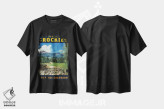 تیشرت مشکی طرح دار سفر به رشته کوه راکی، هنر دیجیتال اثر سَتردی ایونینگ پُست | immage.ir